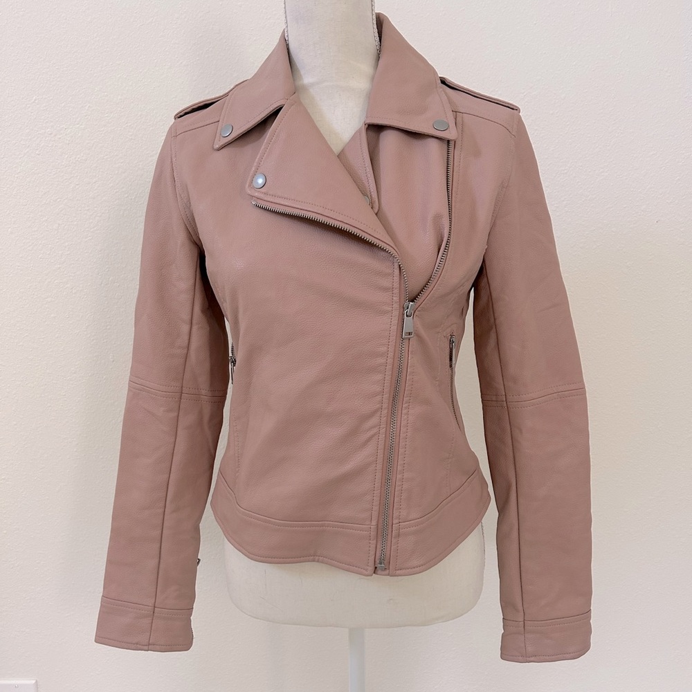 Women’s Loft Pink Faux Leather Jacket